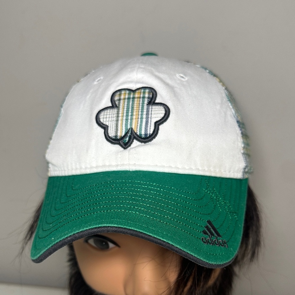 Adidas Irish Saint Patrick’s Day Gray and Yellow Plaid Cap